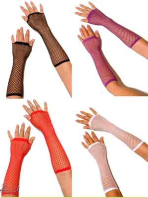 Net gloves white - SEXIGA KLÄDER