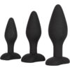California Exotic: Silicone Anal Exerciser Kit, svart