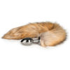 EasyToys: Fox Tail Plug No. 2, medium, silver/brun