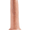 King Cock: Uncut Cock Dildo, 23 cm, ljus