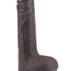 LoveToy: Sliding-Skin Dildo, 17.5 cm, mörk