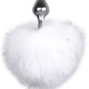 EasyToys: Bunny Tail Plug No. 1, silver/vit