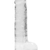 RealRock: Crystal Clear Realistic Dildo, 19 cm