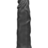 RealRock: Realistic Vibrating Dildo, 25 cm, svart