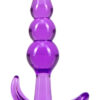 B Yours: Triple Bead Anal Plug, lila