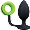 Ouch! Glow in the Dark: Butt Plug with Cock Ring