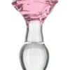 Pillow Talk: Rosy, Luxurious Glass Anal Plug with Bonus Bullet